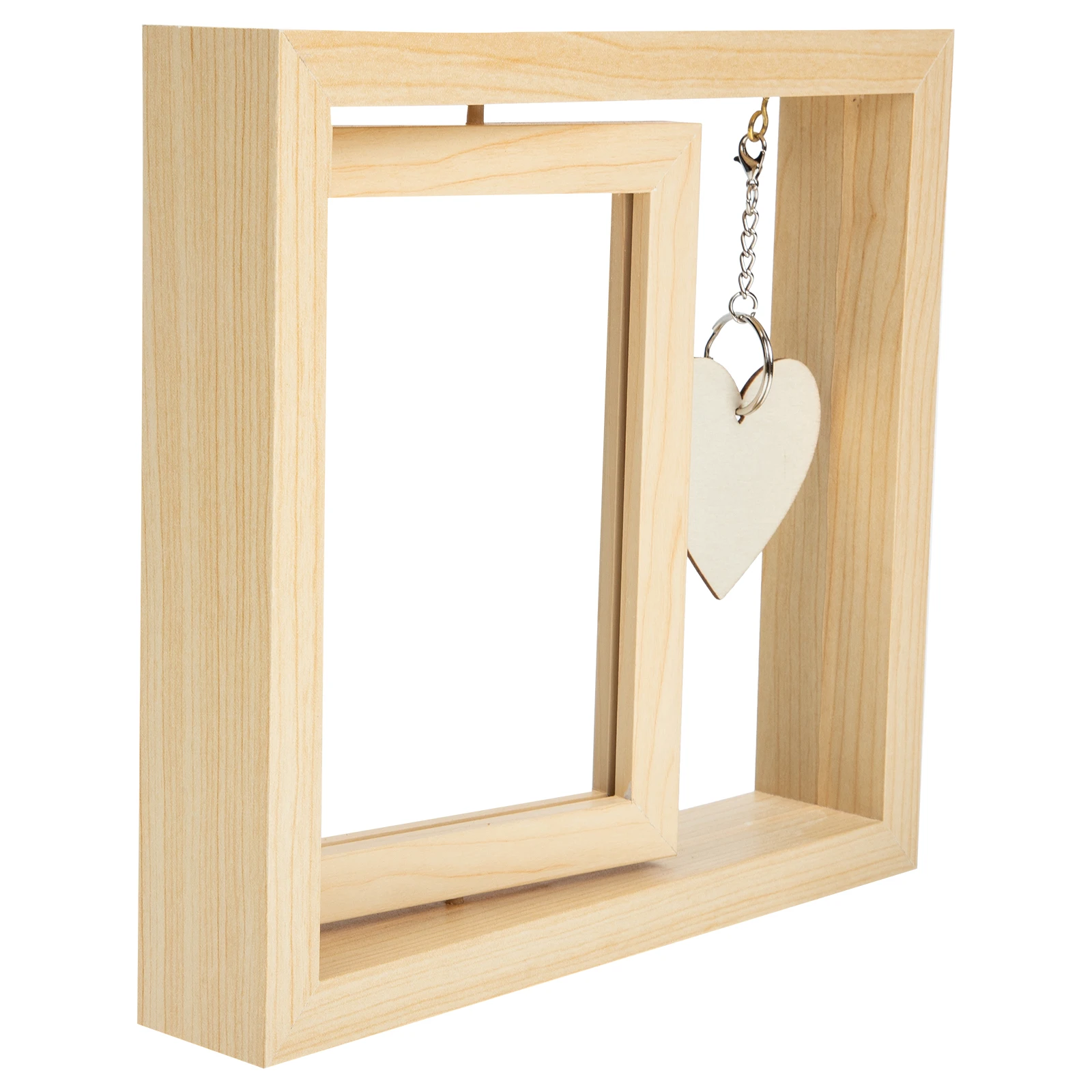 

Rotating Photo Frame Double Sided Picture Frame Grandpa Lovers Floating Rustic Violet Display Home Office