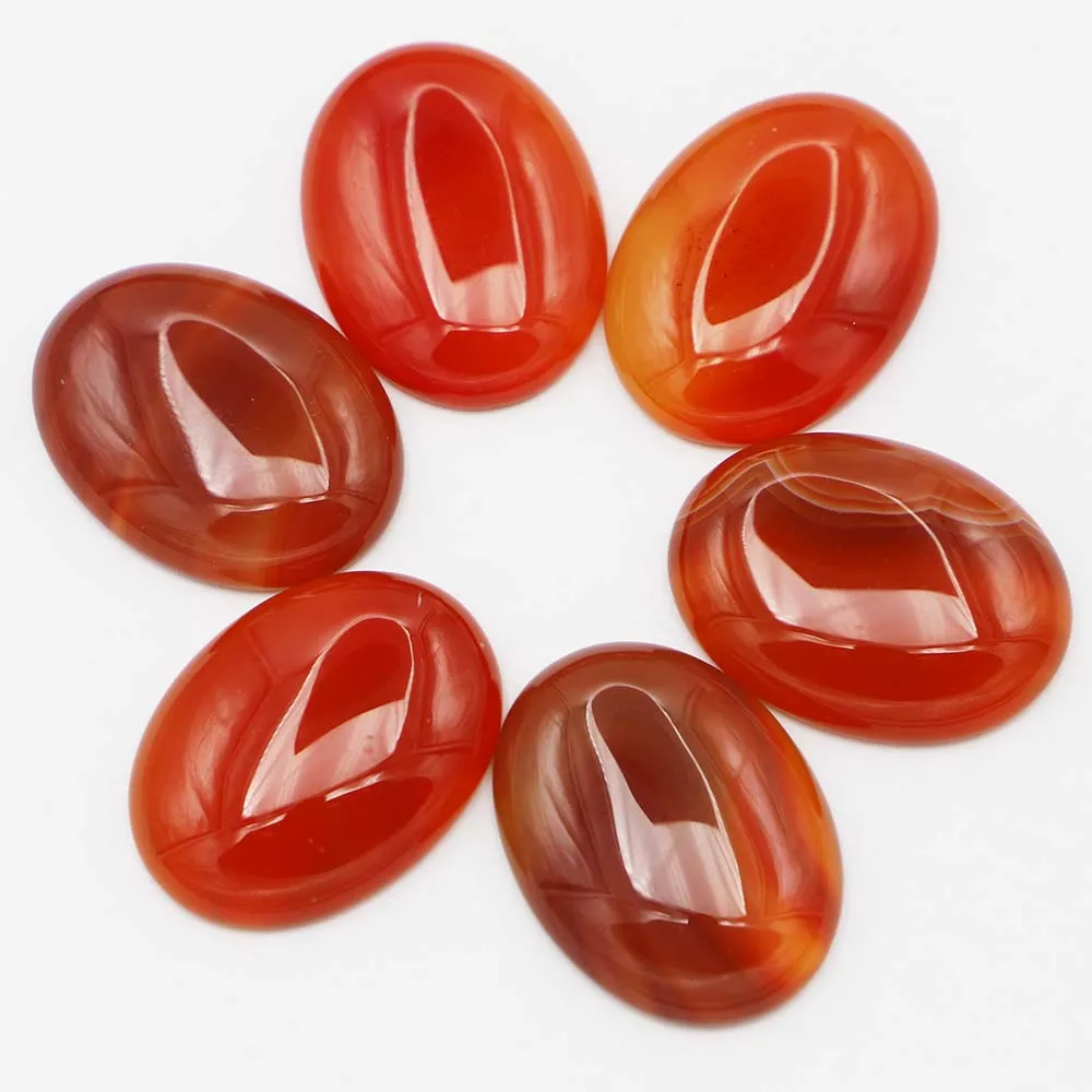 

30x40mm Natural Stone Onyx Agate Oval Shape Cabochon Bead for Jewelry Material Clothes Accessories Wholesale 6pcs Free Shipping