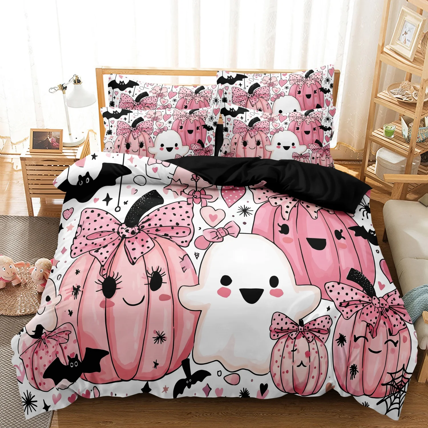 3-delige set schattige roze po - Spider Web Halloween Decoration recensie en prijs