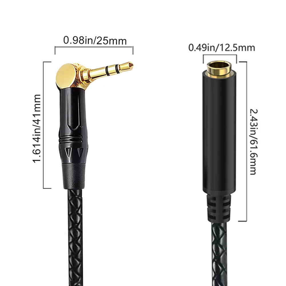 3.5 Revolution 6.35 Female Amplifier Speaker Cable Notebook Tuner Cable Male to Female Audio Line Microphone