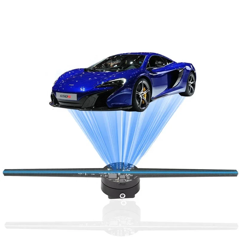 

42cm 2 Blades with SD WIFI function 3D Hologram Projector 3D Advertising Equipment 8GB 3D hologram fan advertising equipment