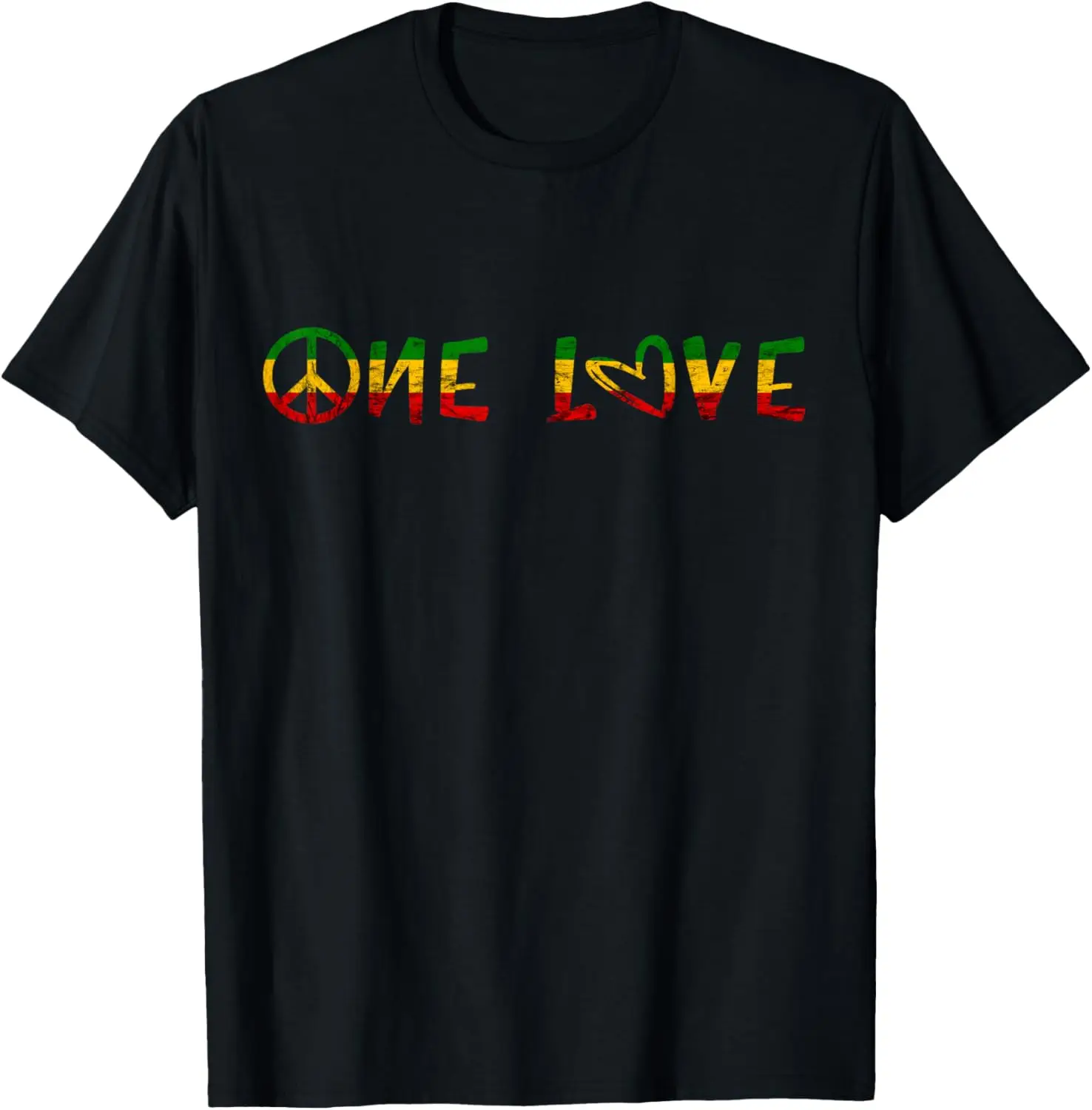 One Pride Love Peace Rasta Reggae Jamaica Rastafari Roots T-Shirt