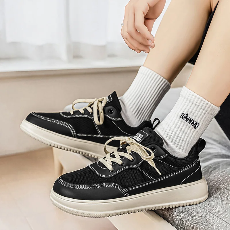 

Flexible Toe Activity Men Mesh Casual Shoes Side Mesh Breathable Area Daily Outdoor Sport Shoes