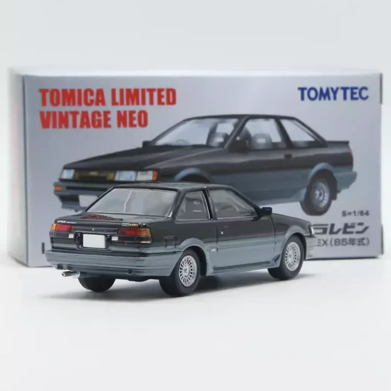 Takara Tomytec Tomytec Tomica 1/64 TLV-N304b TLV-N304a Toyota Corolla Levin GT-APEX AE85อัลลอยของเล่นโมเดลเหล็กสำหรับเป็นของขวัญ