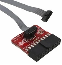 1ชิ้น JTAG (2x10 2.54มม.) ถึง SWD (2x5 1.27มม.) การพัฒนาม้วนสายเคเบิลอะแดปเตอร์บอร์ด