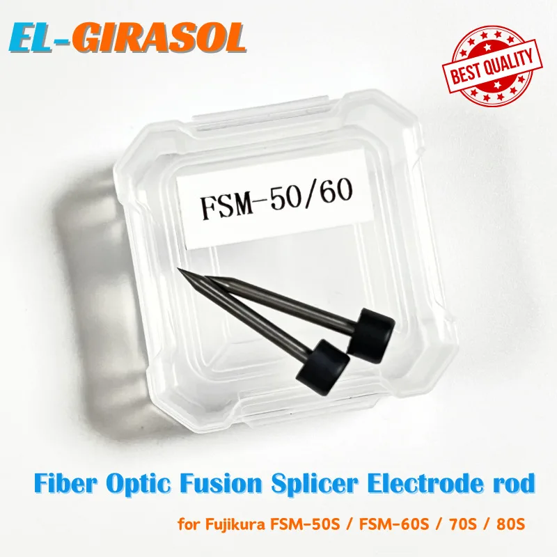 

Fiber Optic Fusion Splicer Electrode Rod Welding Machine Electrodes for Fujikura FSM-50S / FSM-60S / 70S / 80S 1/2/5/10 Pairs