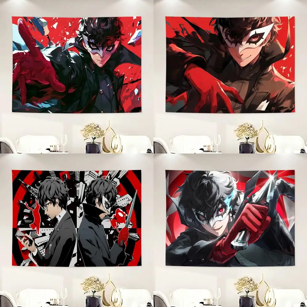Stylish P-Persona Series A-Amamiya Ren Tapestry Tapestry Soft Lightweight Wall Art Decor for Living Home Room Bedroom