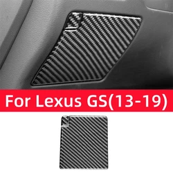 For Lexus GS 2013-2019 Car Interior Accessories Carbon Fiber Driving Position Storage Box Trim Cover Decoration Frame Stickers