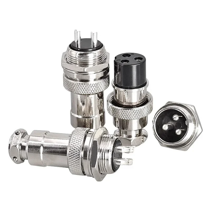 5/20PCS GX20-2/3/4/5/6/7/8/9/10/12/14/15Pin Luftfahrt Stecker Mutter Typ Buchse Stecker Metall Rund Panel Stecker