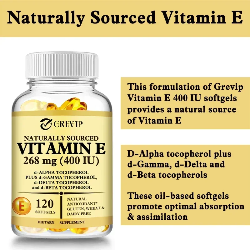 Vitamin E - Promote Blood Circulation, Anti-oxidation, Brighten Skin Tone