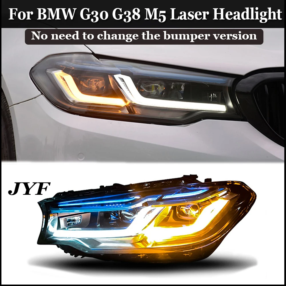 

Car Head Lamp For BMX 5Series G30 G38 M5 Style Laser Taillight Assembly Signal Turning High Low Beam Plug And Play Accessories