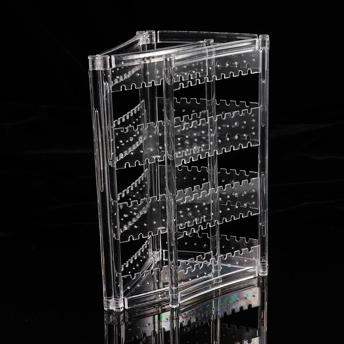 240 Hole Jewelry Earring Holder Organizer Foldable Transparent Earring Display Screen Stand for Home Business Jewelry Rack