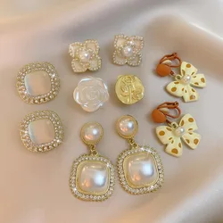 Light Luxury Ear Clip Without Ear Hole 2023 New Fashion Minority Design Earrings Clip on Earrings for Women Without Piercing