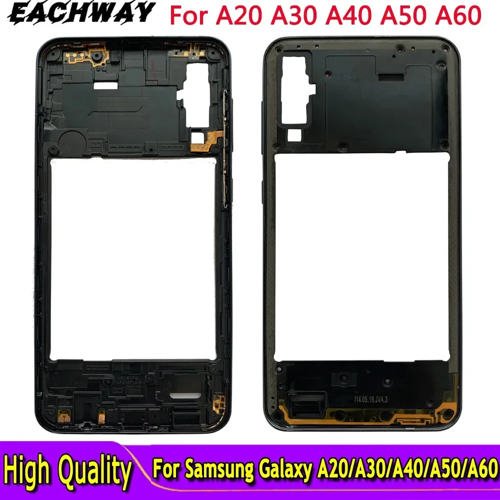 For Samsung Galaxy A20 A30 A40 A50 A60 Middle Frame Housing Case A205 A405 A305 A505 Middle Frame Bezel Middle Plate Replacement