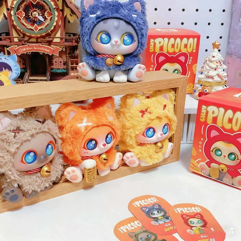 سوبر GG بيكوكو محظوظ عباءة القط سلسلة صندوق أعمى Maneki Neko أفخم قلادة دمية لطيف المفاتيح العصرية لعبة حقيبة ديكو مفاجأة هدية