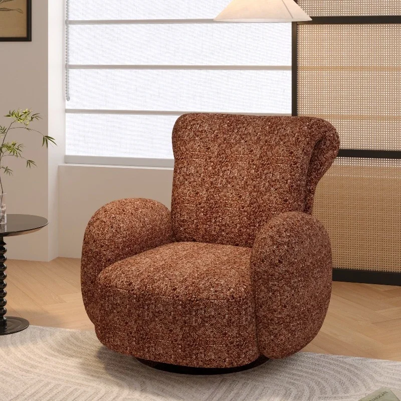 The same ballet chair small apartment single leisure 360 ° rotatable fabric sofa chair