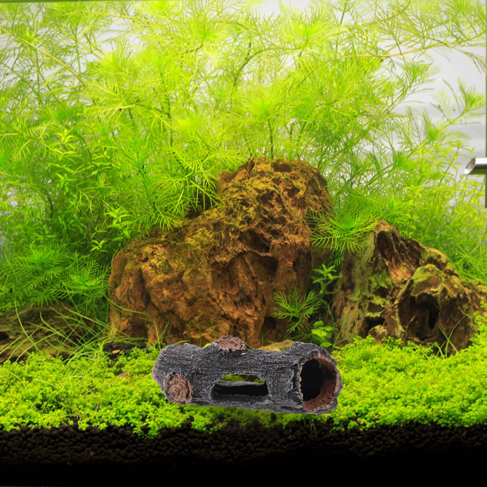 

Tree Hole Shelter For Aquarium Tank Hideout Decoration Fish Shrimp Cave Aquarium Tree Hole Decors Fish Tank Supplies Terrarium