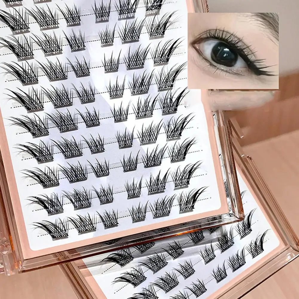 ขนตาปลอมแบบไม่มีกาวแบบธรรมชาติ ขนตาแบบติดด้วยตนเองความจุขนาดใหญ่ สวมใส่ง่าย ขยายดวงตาสำหรับผู้เริ่มต้น ﻿