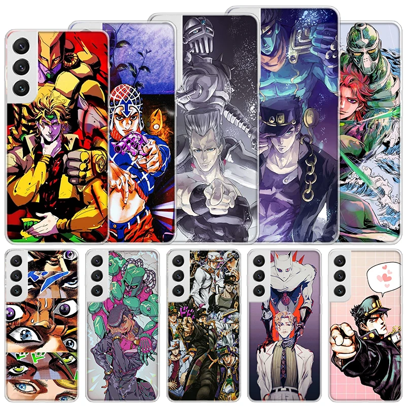 JoJo Bizarre Adventure Soft Case For Samsung Galaxy S24 S23 S22 S21 Ultra S20 FE S10 Plus Phone Cover S9 S8 + S10E Funda Coque