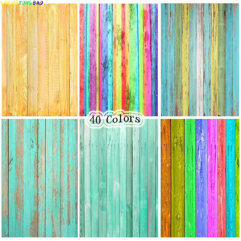 Vinyl Wood Planks Photography Backdrops Colorful Wood Grain Texture Theme Photography Background 20103 FMB-71