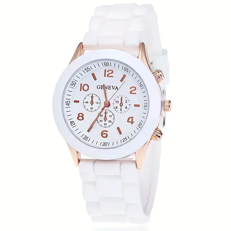 Stylish Round Pointer Quartz Watch, Gift for Her