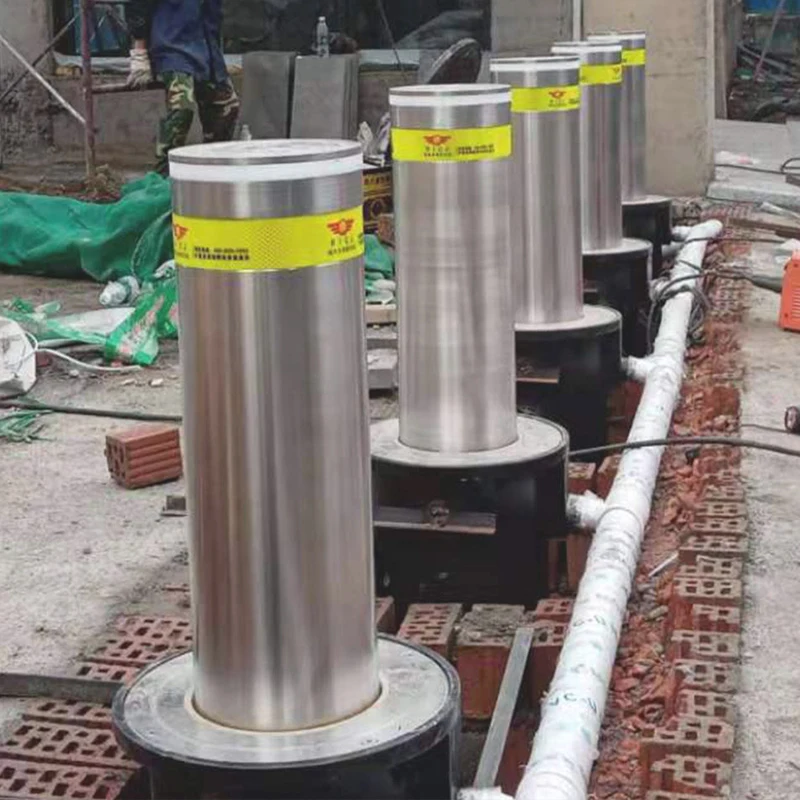 Road Hydraulic Bollard Cylinder Electric Lifting Bollards Safety Stainless Crash Protection Bollard