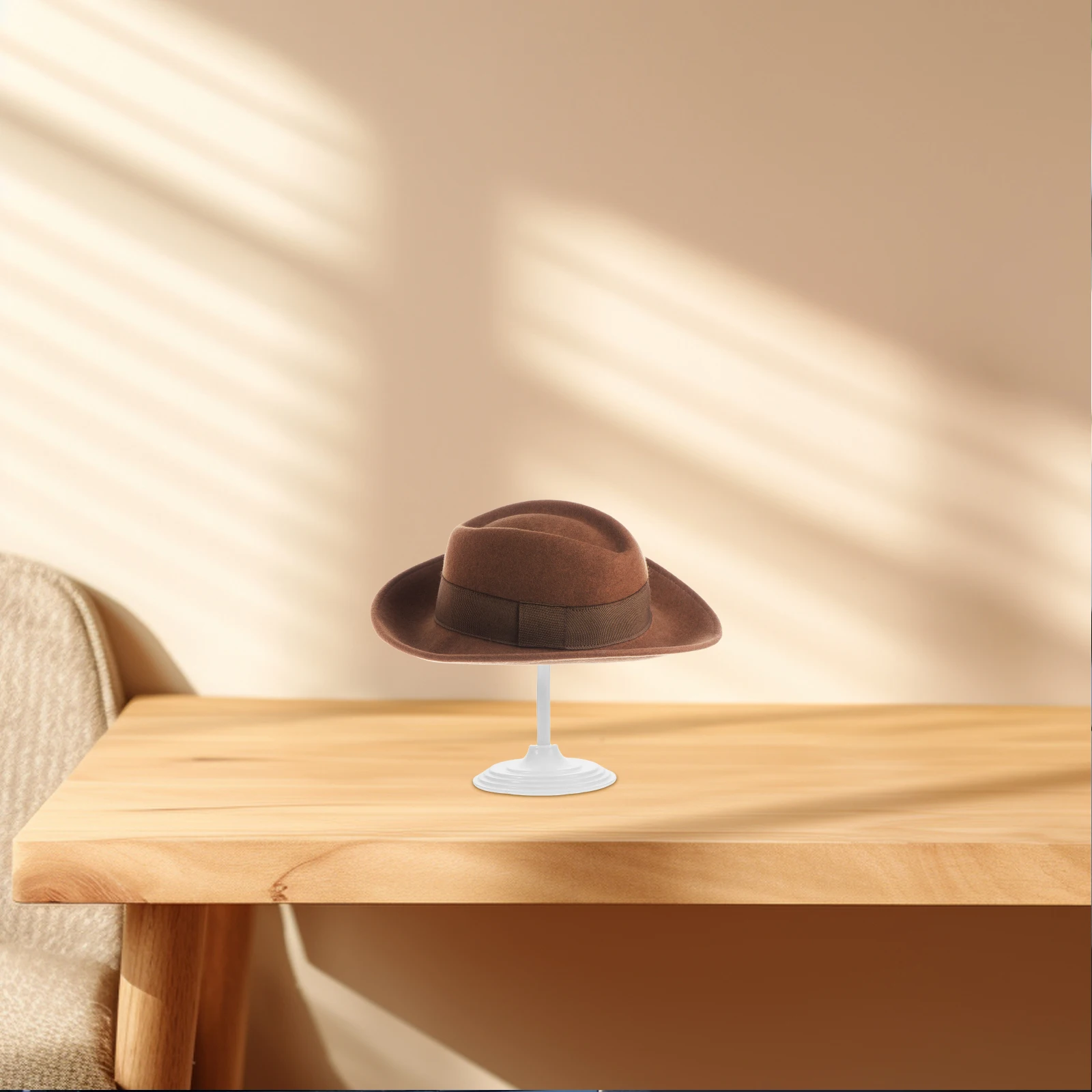 

Sturdy Hat Display Stand for Caps Brim Hats and Wigs Minimalist Countertop Rack Organized Storage Solution for Home Retail Use