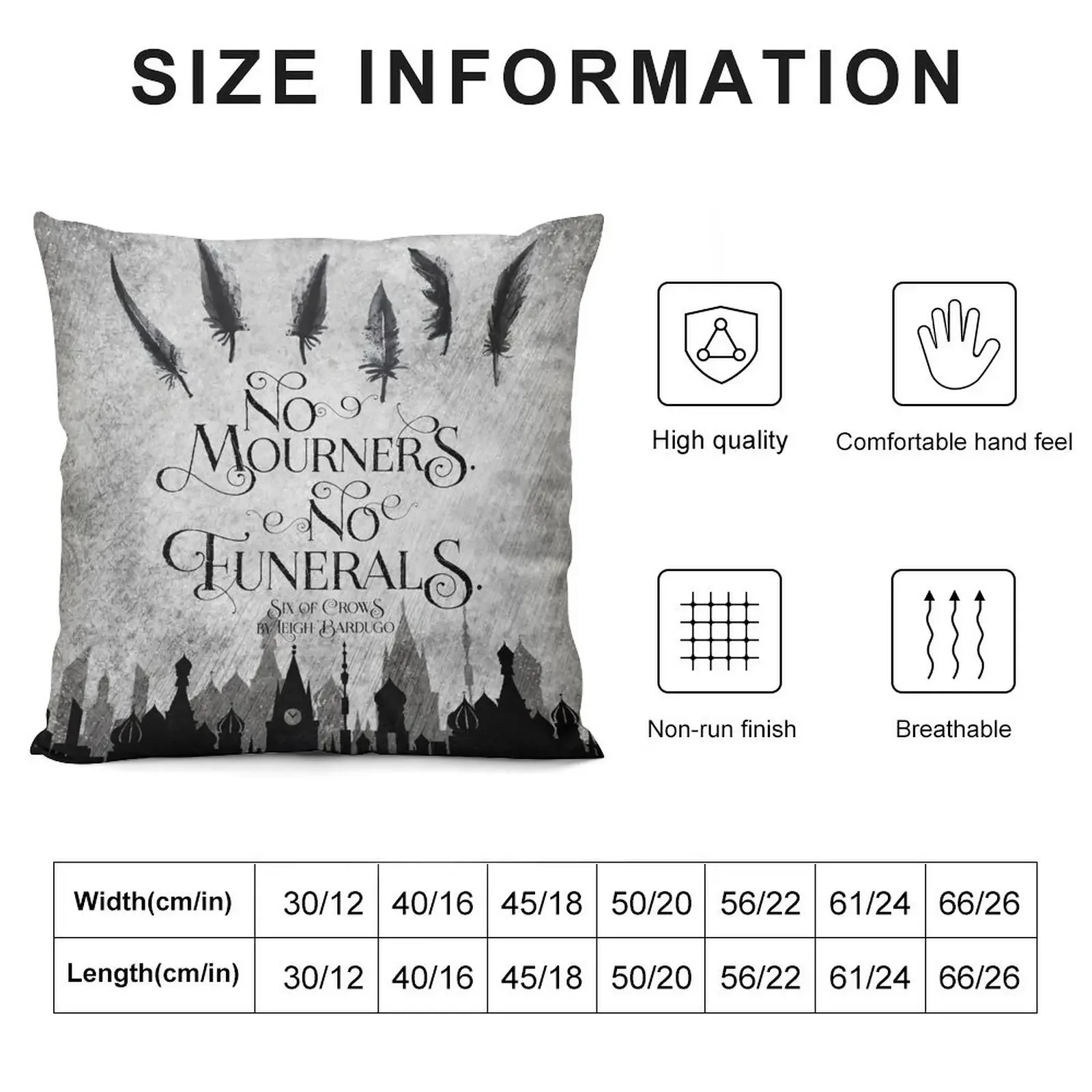 No Mourners No Funerals Throw Pillow Decorative Cushion Cover Cushions For Decorative Sofa pillow