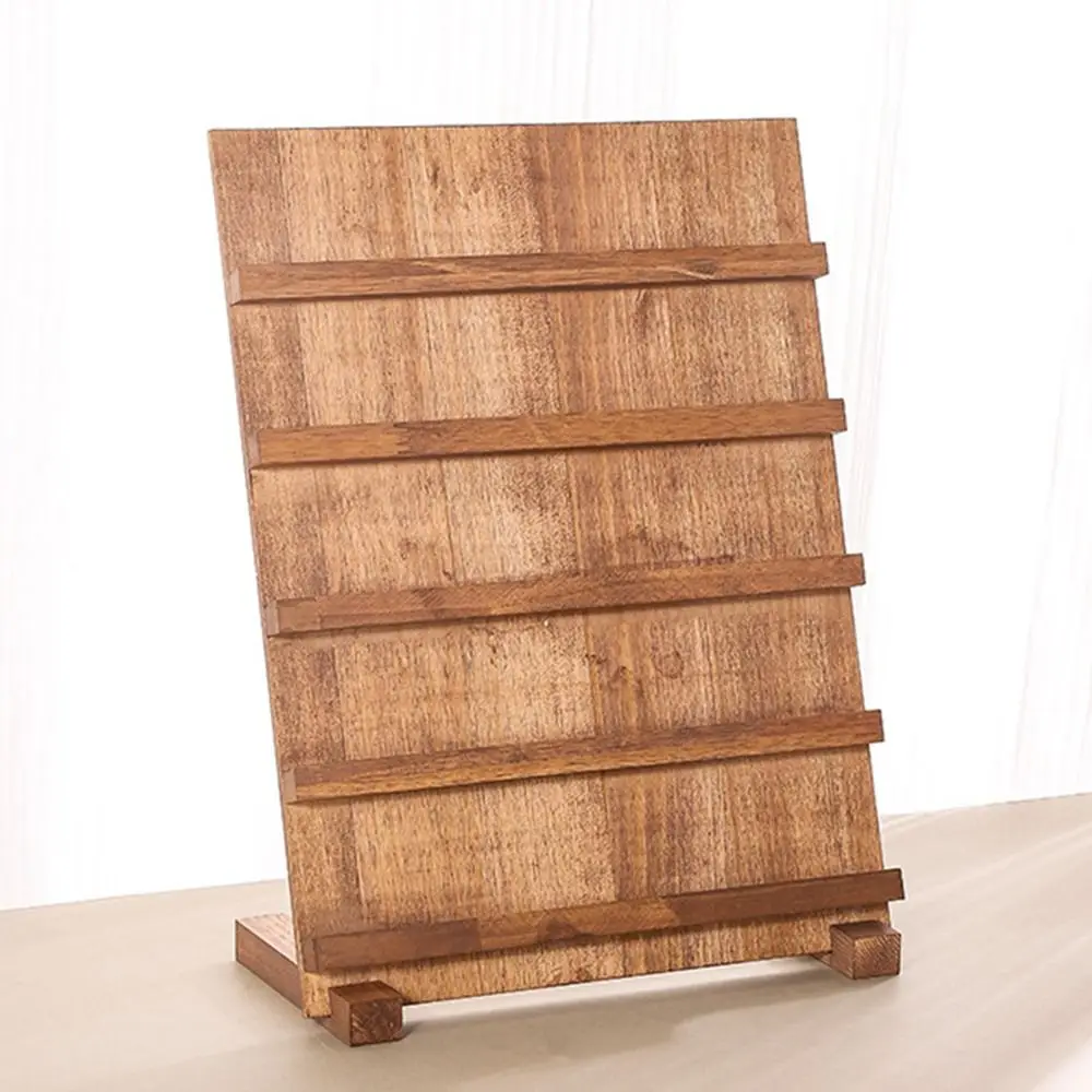 

3/4/5 Layer Wooden Nail Art Stand Multi-functional Large-capacity Manicure Products Showing Shelf Simple Space Saving