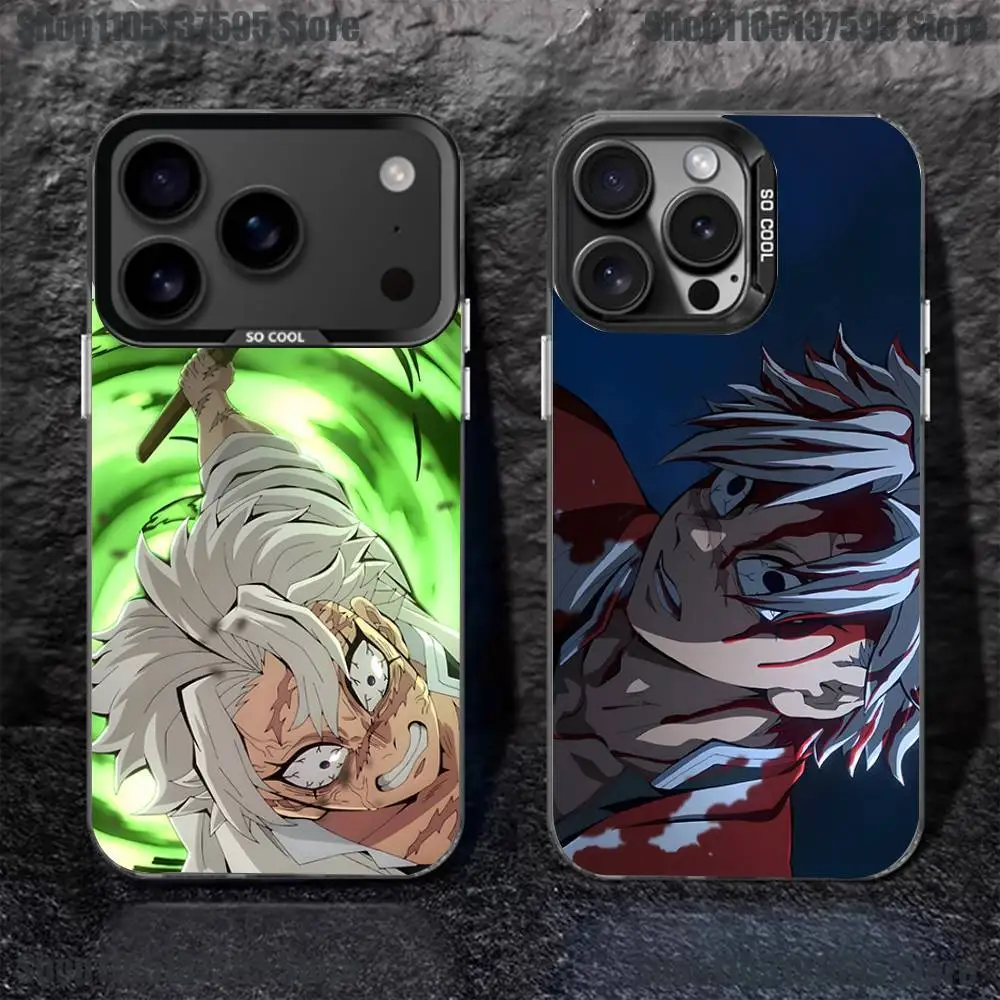 

Shinazugawa Sanemi Phone Case For iPhone 17,16,15,14,13,12,11,Pro,XS,Max,Plus,Mini,SE Black Candy Matte Shockproof Cover