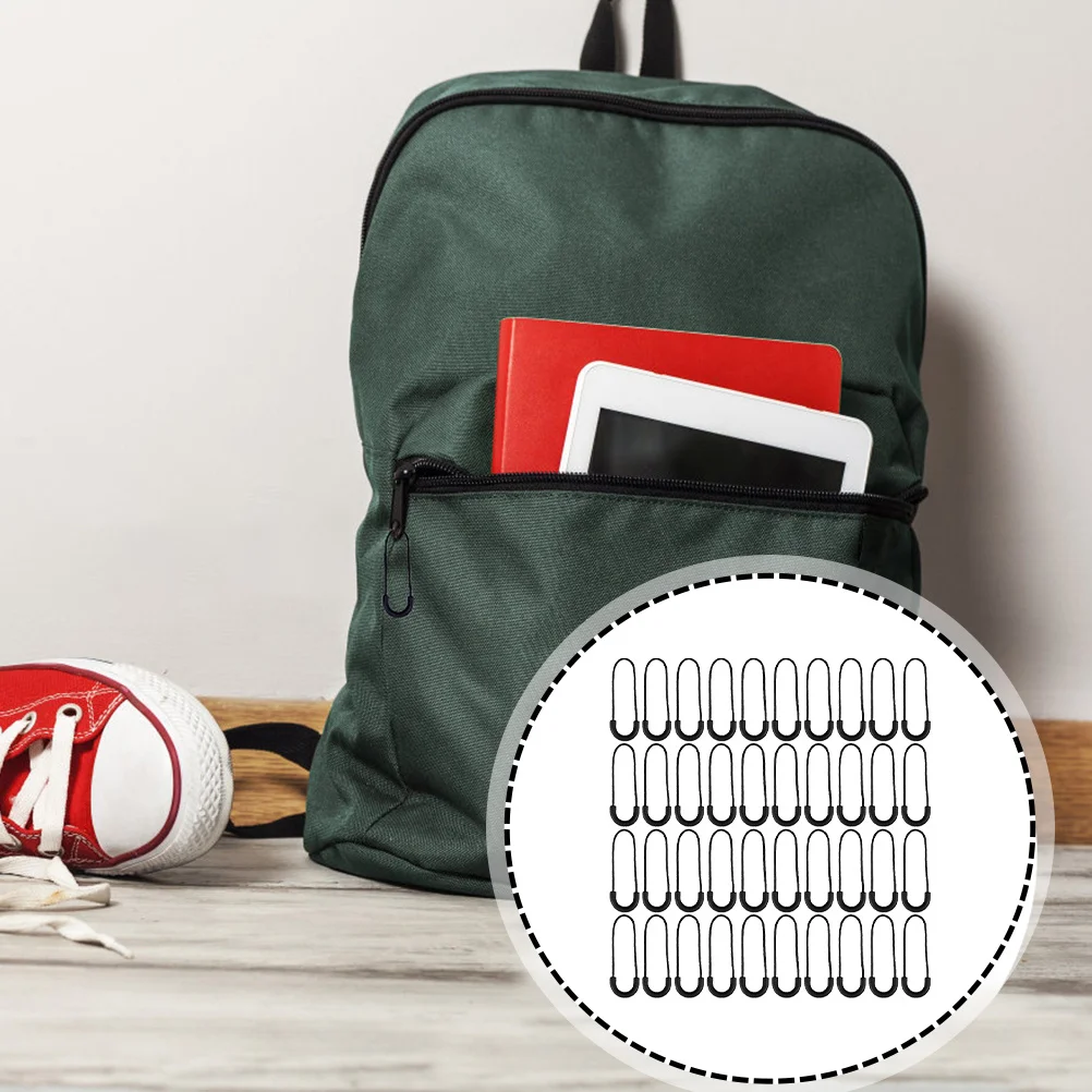 

50Pcs Zipper Pull Heads Premium Plastic Replacement Zipper Tabs for Backpacks Jackets Storage Bags DIY Use DIY Sewing Accessory
