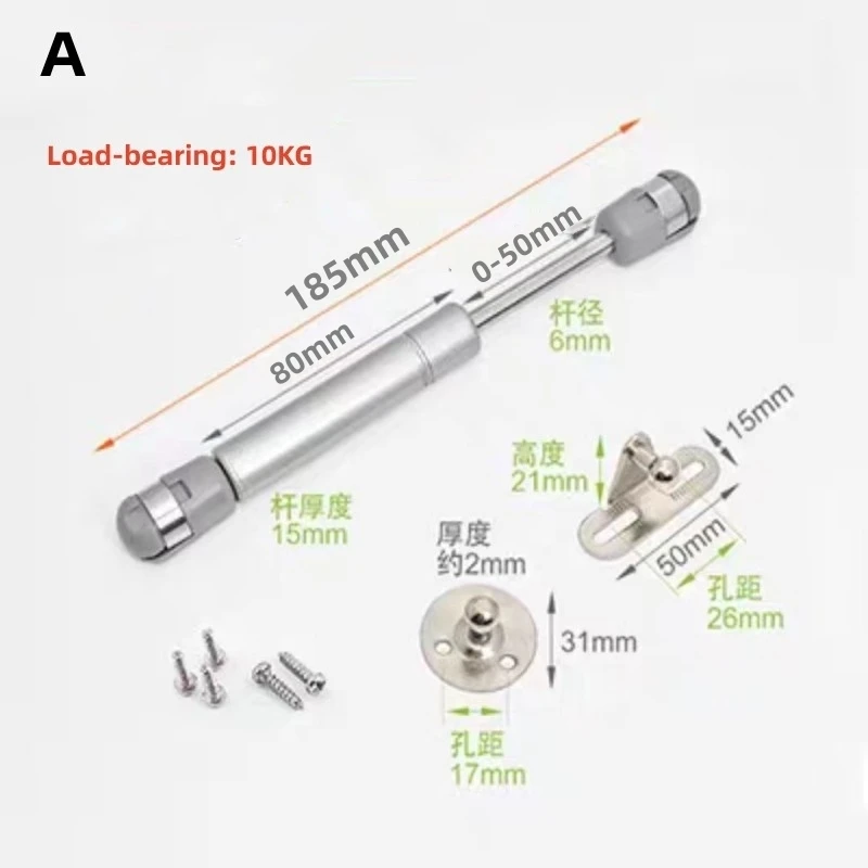 Gas Spring Cabinet Hinge Copper Core Door Lift Support Hydraulic Kitchen Cupboard Door Hinges Furniture Hardware Fittings