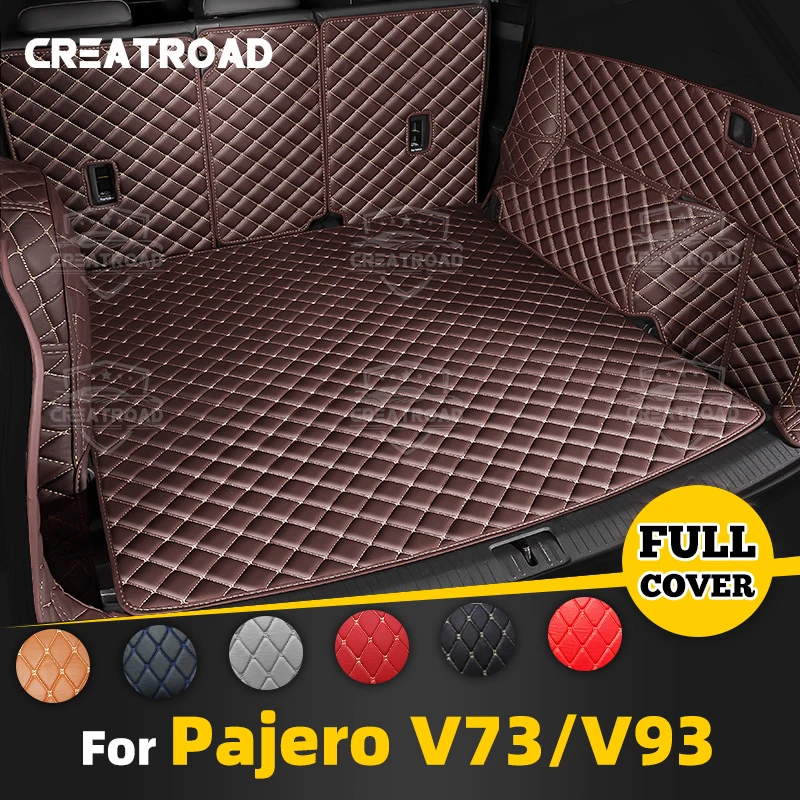 

For Mitsubis Pajero V73（V77） V93（V77）Auto Full Coverage Trunk Mat Car Protective Pad Cargo Liner Interior Accessories