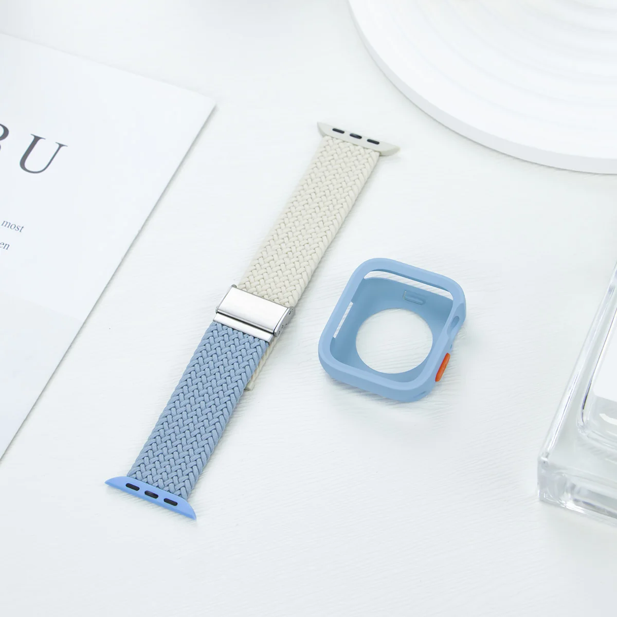 كاندي غطاء من السيليكون + حزام ل أبل أشرطة ساعات يد 46 مللي متر 49 مللي متر 44 مللي متر 42 مللي متر 41 مللي متر 40 مللي متر 38 مللي متر SE 10 9 6 5 الترا 2 النايلون كوريا حزام iwatch