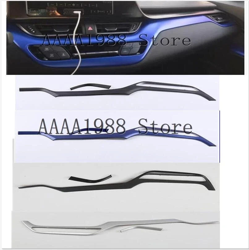 

2pcs Car Center Console Decor Cover Trim for Toyota CH-R CHR 2016-2018 2019 2020 left drive car styling accessories