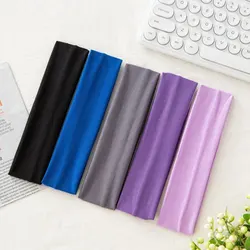 5PCS Outdoor Sports Headband Wholesale Fitness Hairbands Woman Hair Wrap Brace Elastic Cycling Yoga Running Exercising Sweatband