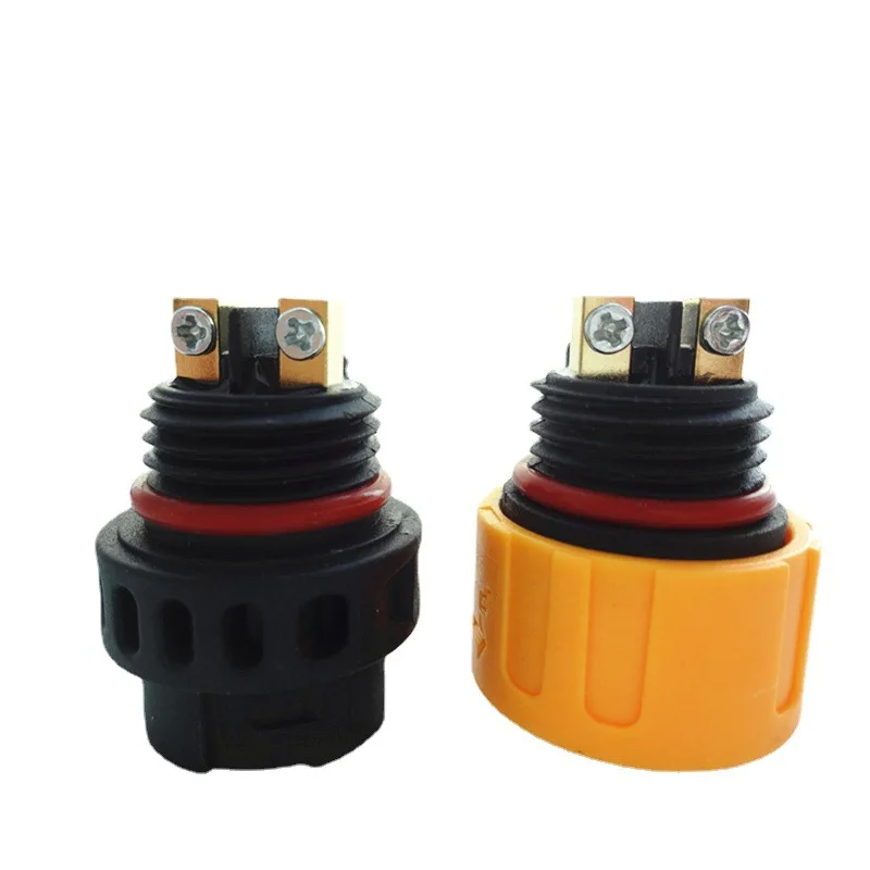 25A M19 Waterproof Male Female Connector Outdoor IP67 2Pin 3Pin Docking Aviation Plug High-power Screw Locking Wire Connectors