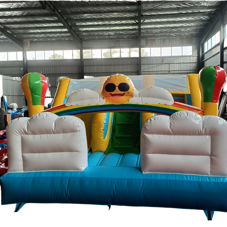 Factory Direct Sale Kids 4m*4m*3m 0.55mm Pvc Inflatable Castle Bouncy Castle Bounce House for Rent