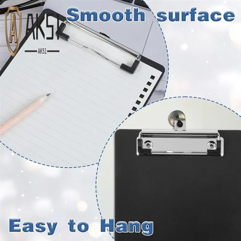 

AK51-16 Pack Small Clipboards 6 X 9 Inch Mini Clipboards With Pen Holder Clip A5 Memo Clipboard