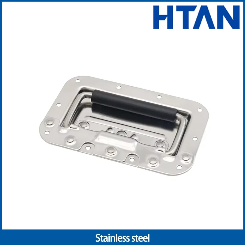 

304 Stainless Steel Hidden Foldable Handle Industrial Electrical Cabinet New Spring Loaded Toolbox Active Door Handle