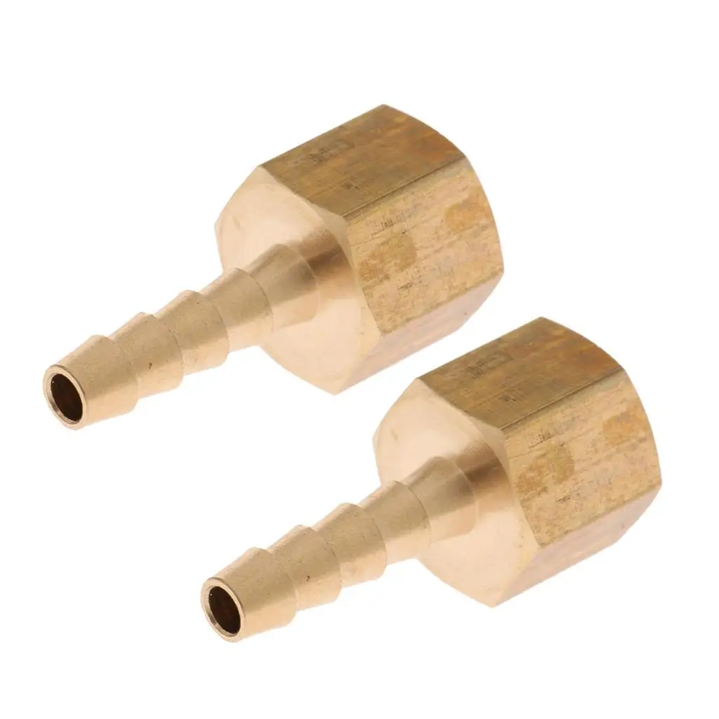 

2 шт. латунный фитинг для шланга с внутренней резьбой, переходник для соединительной муфты, 1/4 дюйма, BSP, 6 мм