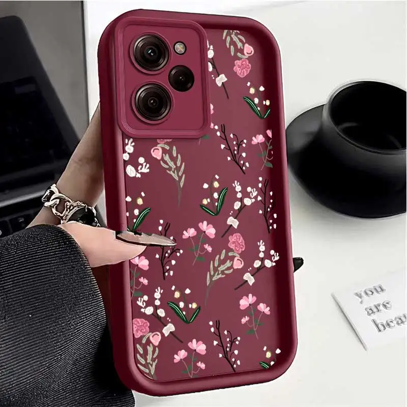 X5Pro Whispers Among Flowers Sky Eye Ladder Phone Case For Xiaomi Poco C65 C61 C55 C51 C50 M6Pro X6Pro F5 X4GT F4 M3 X3 F3 M2