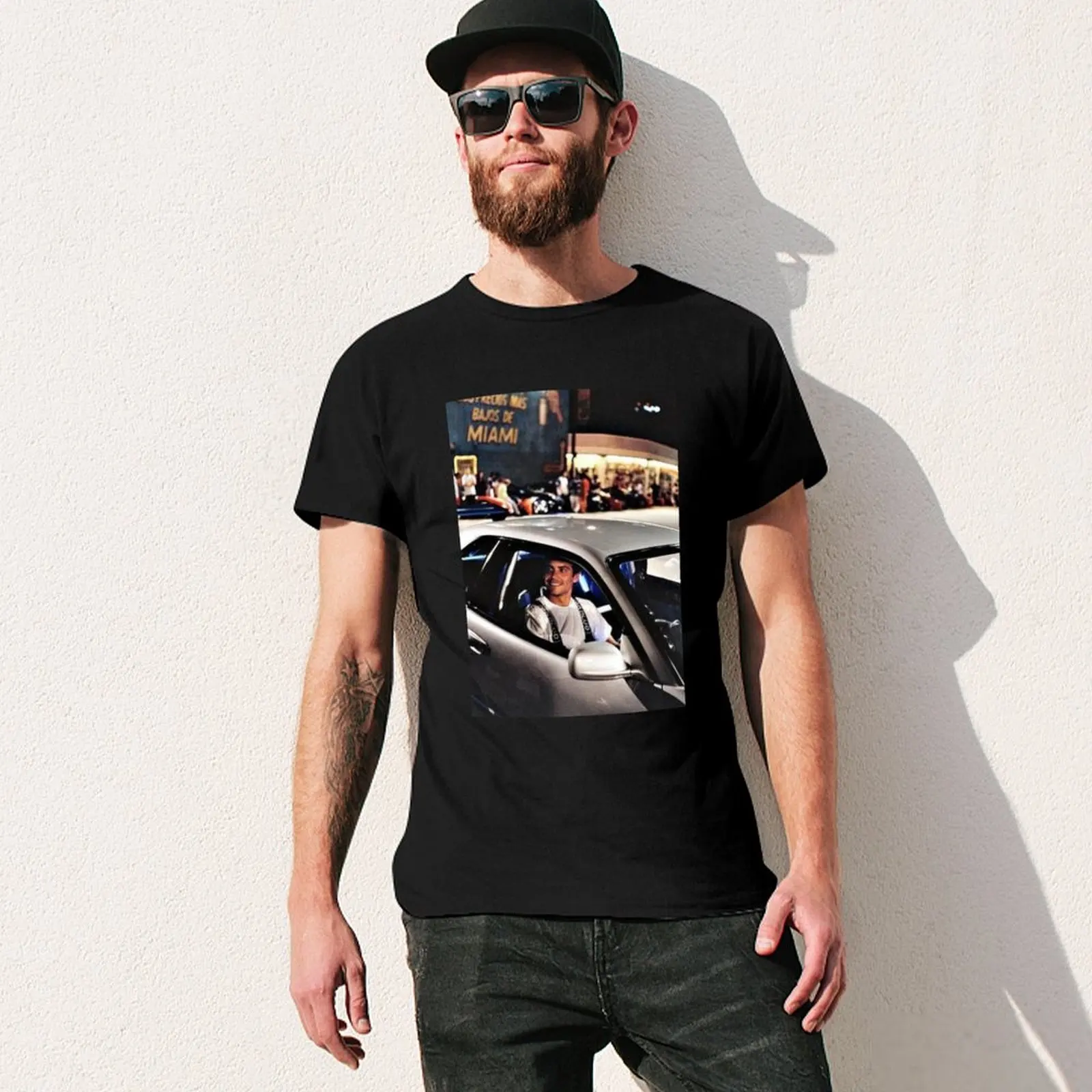 Paul Walker - Fast and Furious T-Shirt Basic Solid Color Casual Tee Shirt - view 3