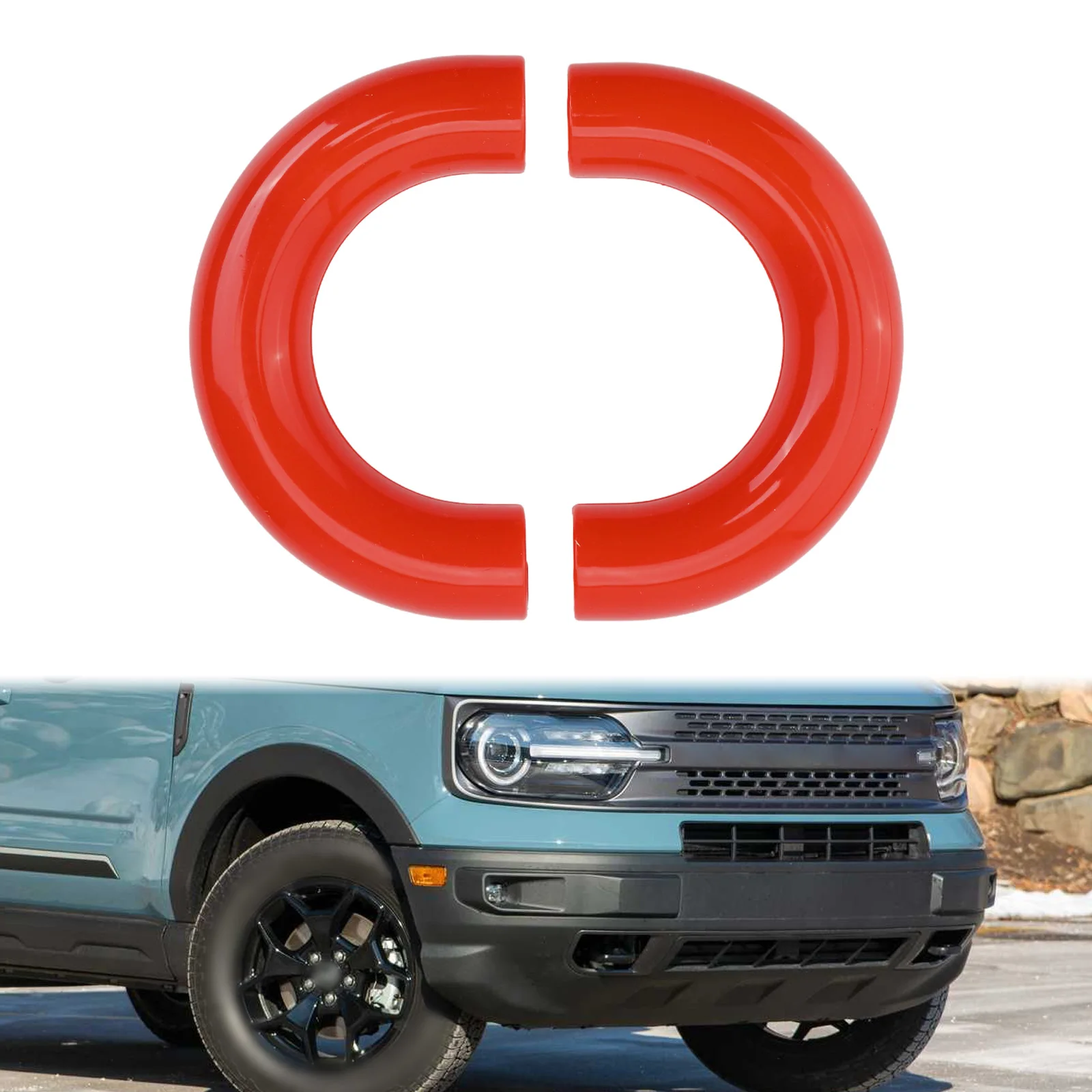 2pcs Trailer Decoration Protection Covers For Ford F150 2004-2024 For Ford  For Bronco Base/ For Big Bend/ For Outer For Banks