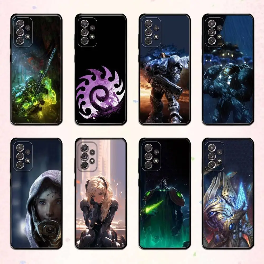 حافظة هاتف S-Starcrafts-Game-2 لهاتف سامسونج S 25,24,23,22,30,21,10,9,Ultra,Plus,Lite,FE,4,5G حافظة سوداء ناعمة #1