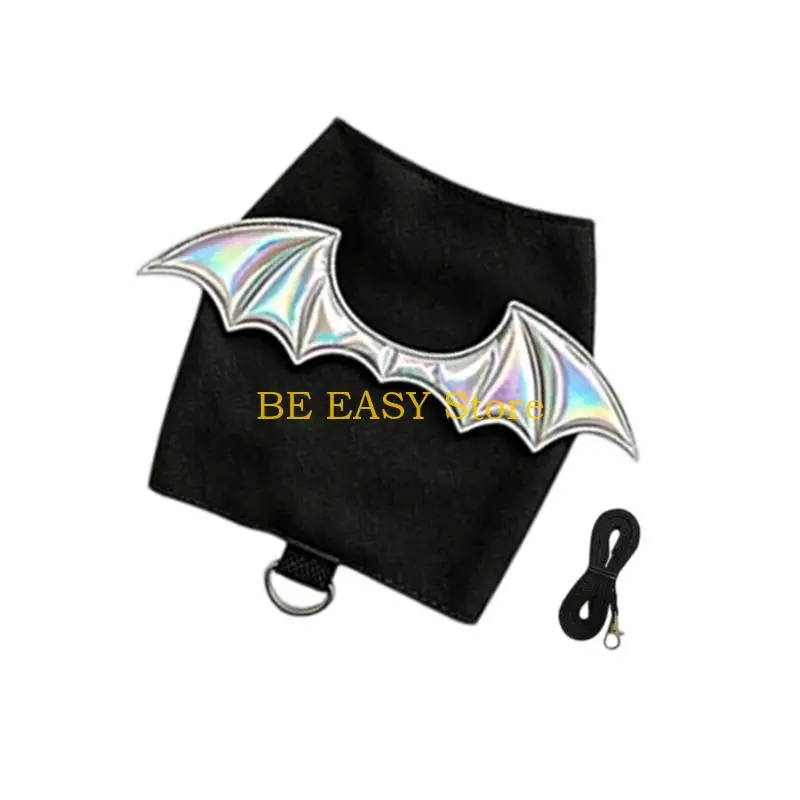 E28F Decorative Wing Reptiles Walking Wrap with Canvas Body and a Rear Connection Point for Short Travel and Supervised Walks