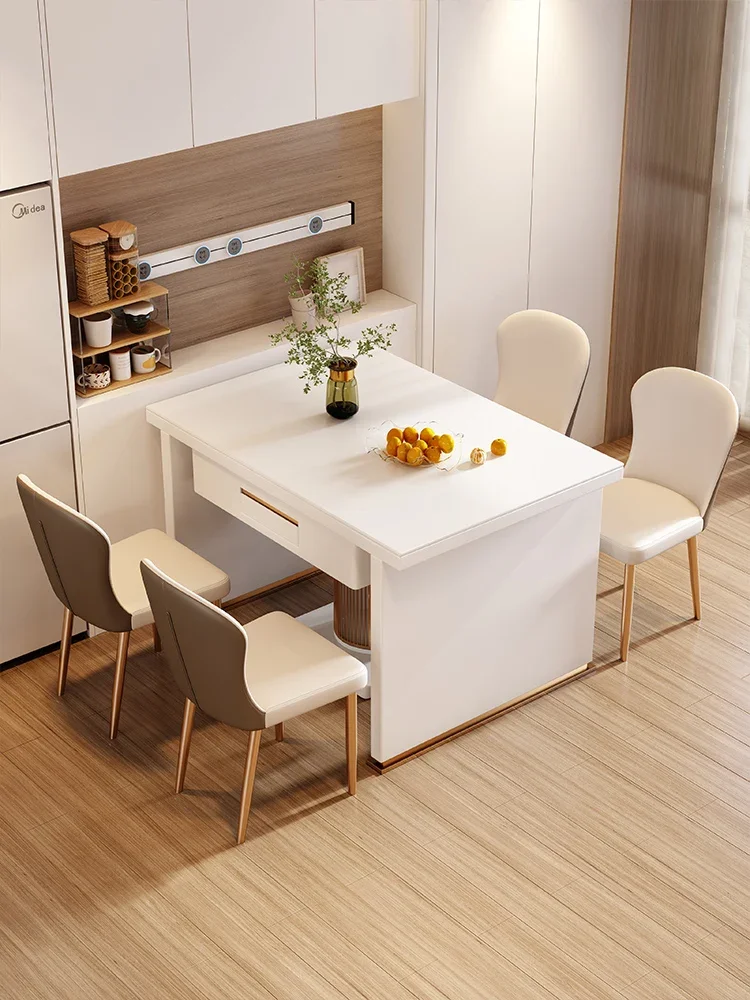 Mahjong machine, rock board dining table, dual-purpose small unit, cream wind, fully automatic card shuffling machine