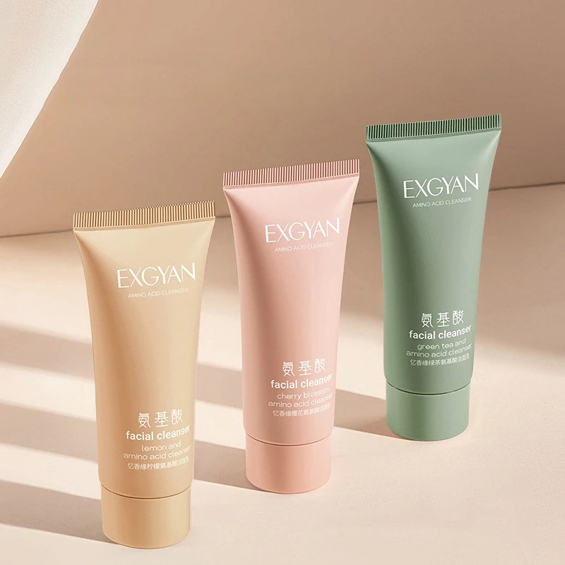 Green Tea Facial Cleanser Amino Acid Face Wash Foam Face Cleanser Moisturizing Facial Cleansing Hydrating Skin Care Product