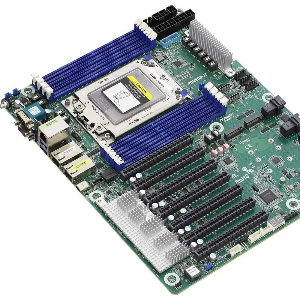 Suitable For Original ASRock Rack ROMED8-2T AMD EPYC 7003 Server Motherboard Dual Socket SP3 8-channel DDR4 PCIe 4.0 M2 OCP LAN