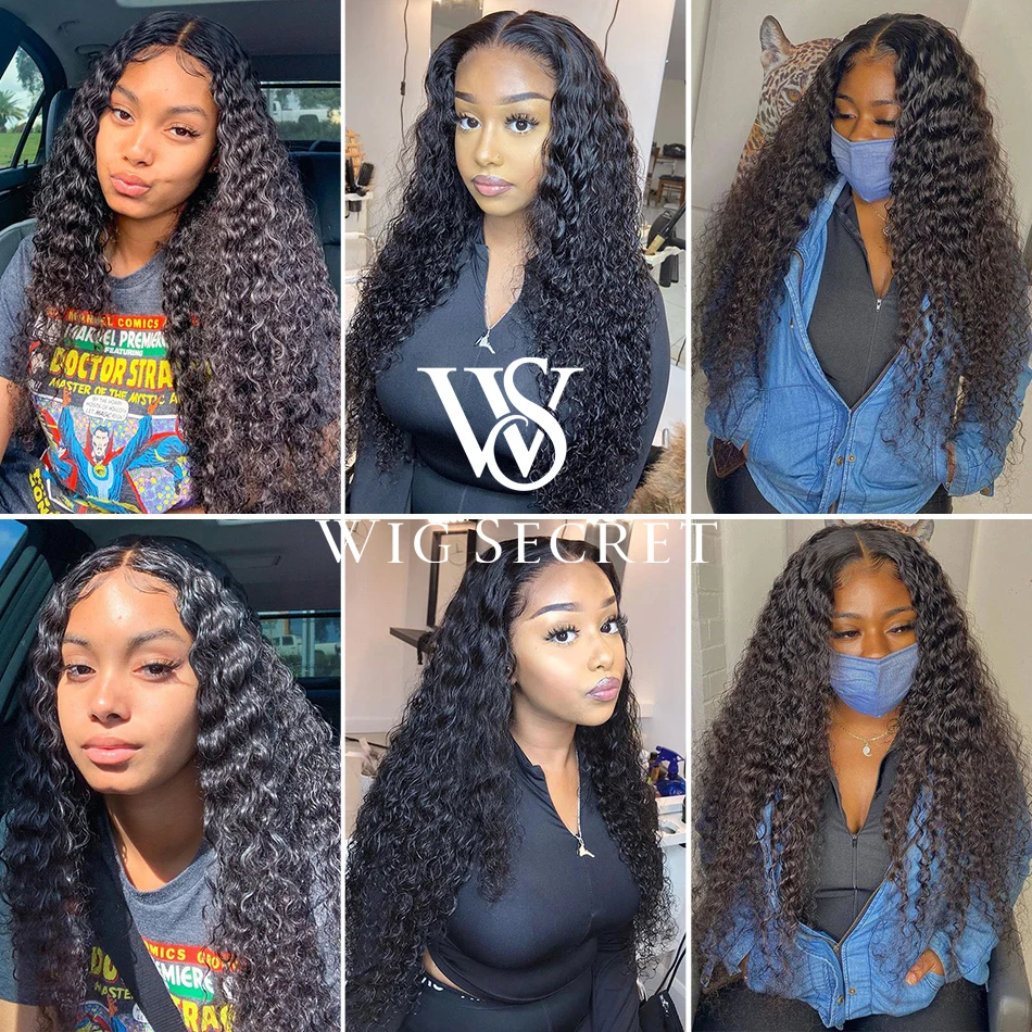 360 Lace Frontal Wig 28 30 Inch Water Wave 13x6 Lace Front Wig Human Hair Wigs Deep Curly Virgin Brazilian 180% Density